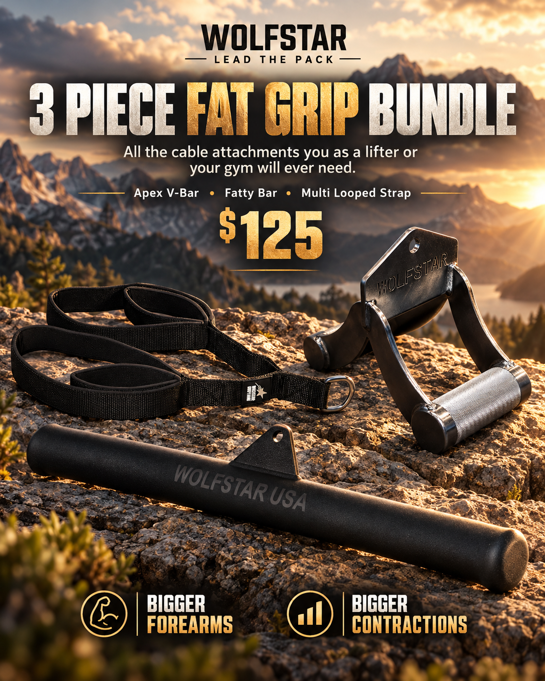 Wolfstar 3 Piece Fat Grip Bundle Attachment Bundle